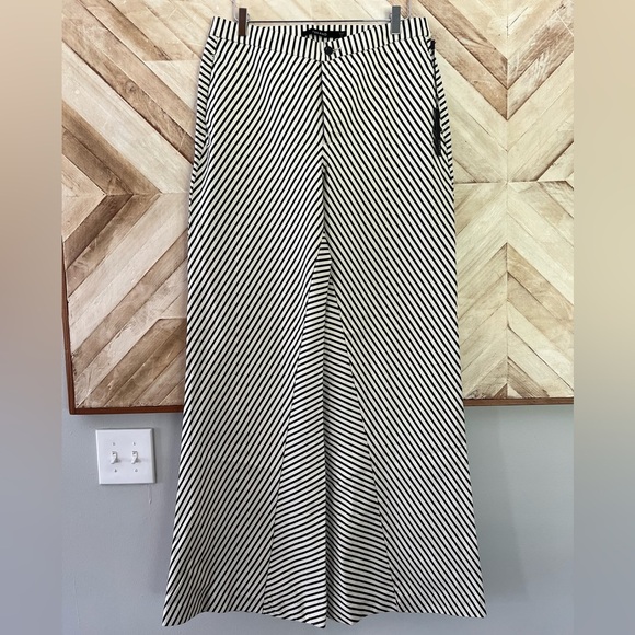 J Brand Striped Wide Leg Denim Trousers Stretchy Size 32 - Picture 3 of 9